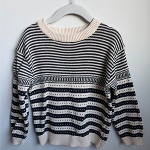 Wheat Kids Striped Black and White